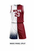 Wave Panel Split Basketball Uniform